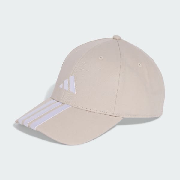 Beige 3-Streifen New Logo Baseball Kappe