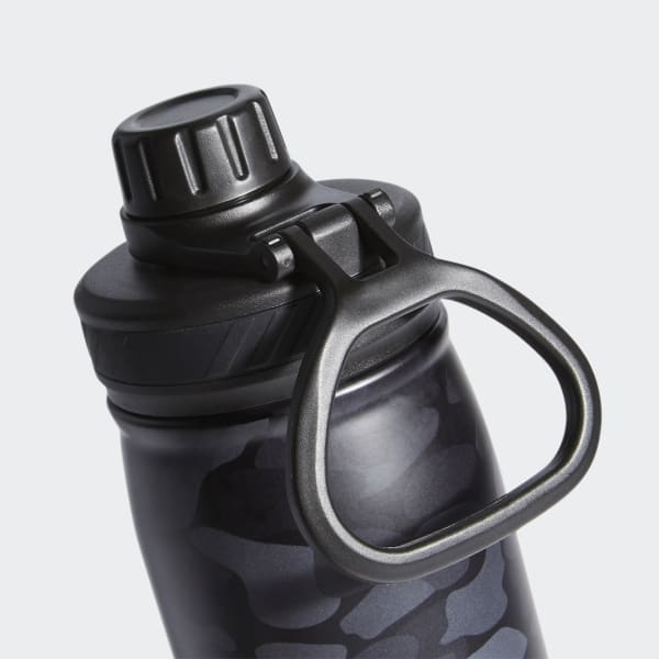 Adidas Unisex Steel 600ml Water Bottle With Cap - Black