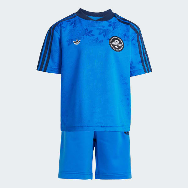 ブルー キッズ用Tシャツ セットアップ