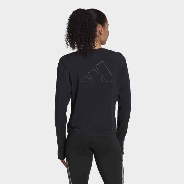 Svart Run Icons Made with Nature Running Long Sleeve Tee CZ868