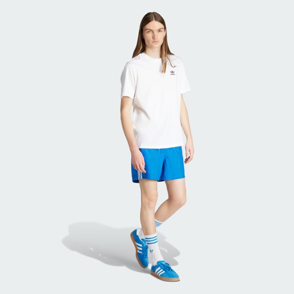 Azul Calções de natação 3-Stripes Adicolor