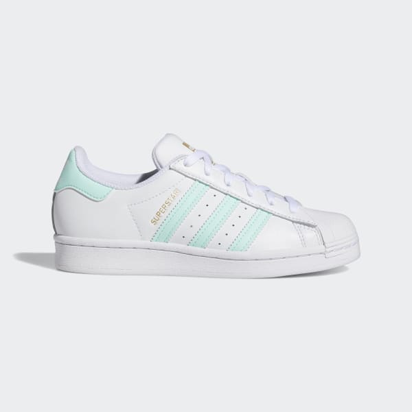 adidas superstar metallic white