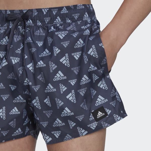 Niebieski Logo Print CLX Swim Shorts Very Short Length