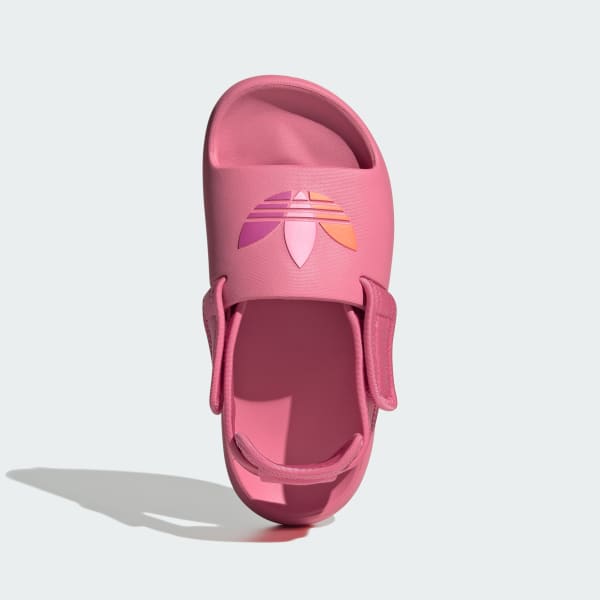 Pink Adifom Adilette Slides Kids