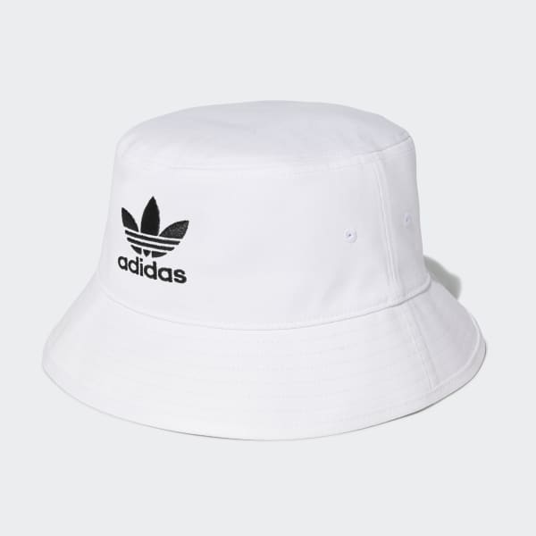 Beyaz Adicolor Trefoil Bucket Şapka BHH18