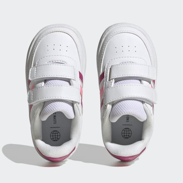 Blanco Zapatillas Breaknet Lifestyle adidas Court Tira Regulable de Cierre por Contacto Doble