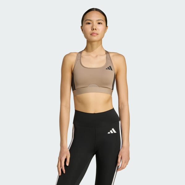 Powerreact Train Medium-Support 3-Streifen Sport-BH