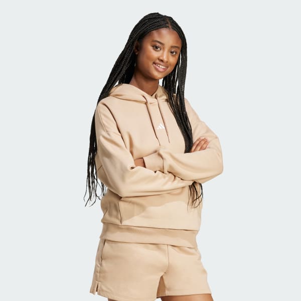 Brown Essentials Small Logo Feel Cozy Hoodie