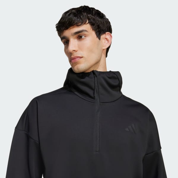 adidas City Tech Softshell Half-Zip Hoodie - Black | adidas Türkiye