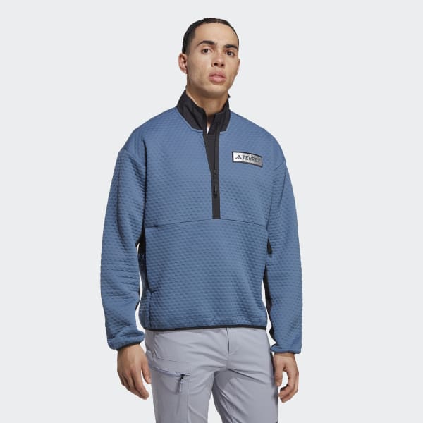 Blau TERREX Utilitas 1/2-Zip Fleece Oberteil