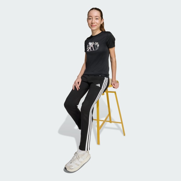 Siyah CLIMACOOL Animal Graphic Çocuk Tişörtü