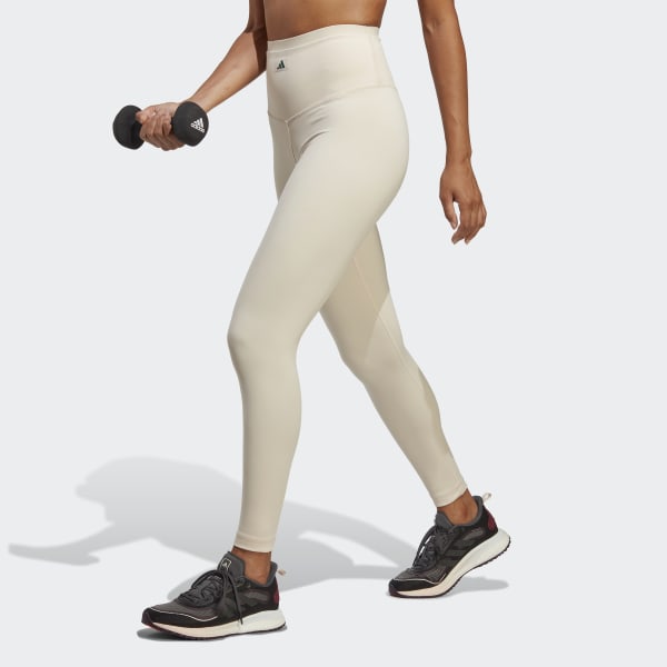 adidas Sports Club Short High-Waist Leggings - Beige