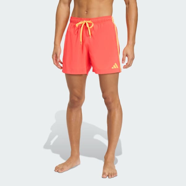 Rouge Short de natation 3 bandes de 12,7 cm
