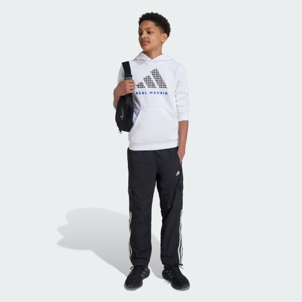 Blanco Sudadera con Gorro Real Madrid Niños