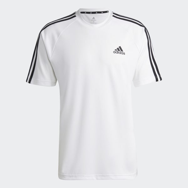 Adidas white on sale tee shirt