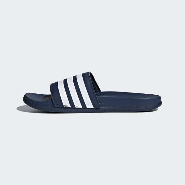 adidas navy blue sliders
