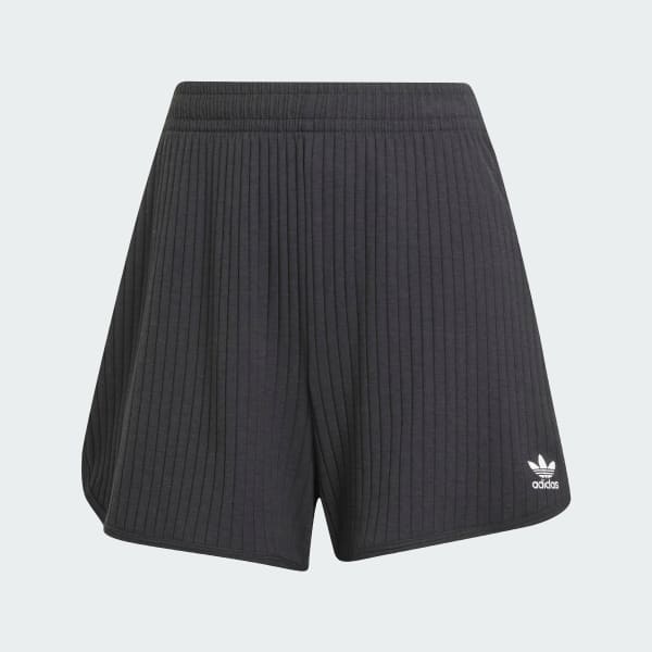 adidas Essentials Wide Rib Sprinter Shorts - Black | adidas