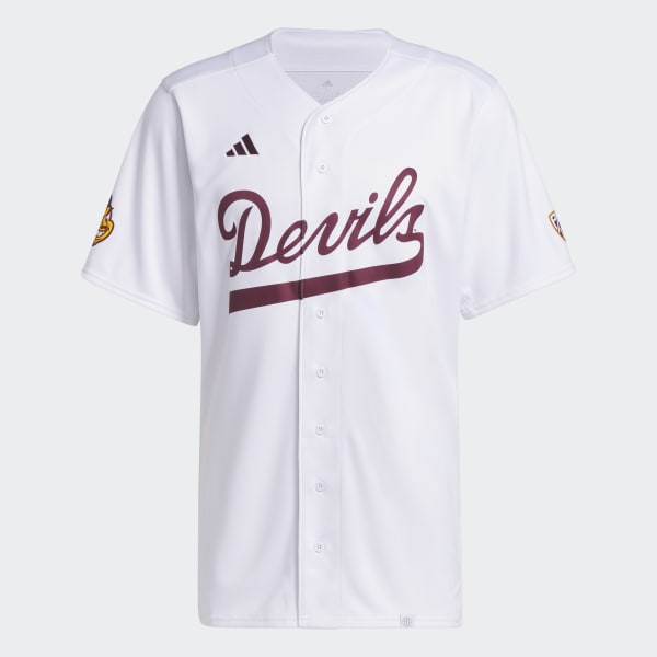 Men's adidas #22 Maroon Arizona State Sun Devils Button-Up Baseball Jersey