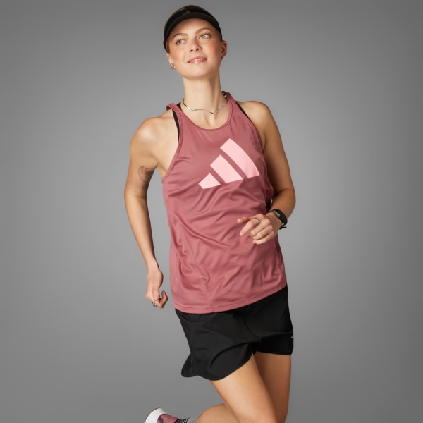 Rosado Polera sin Mangas Run It