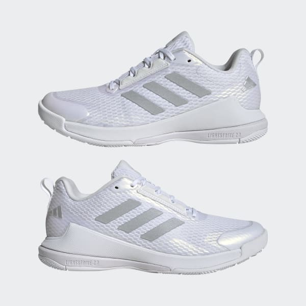 adidas Novaflight 2 Indoor Sneakers - White | Free Shipping with