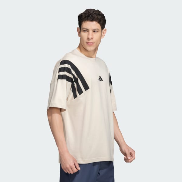 Beige Future Icons Woven BW Tee