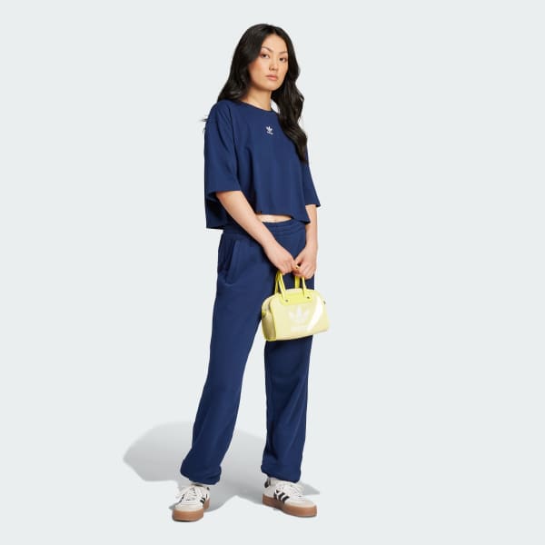 Niebieski Spodnie Essentials French Terry