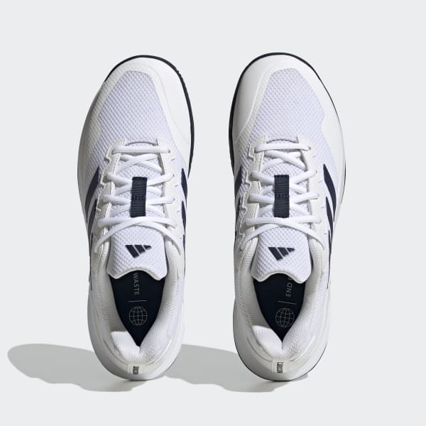 Adidas Men's GameCourt 2 Tennis Shoes, Size 12, White/Black
