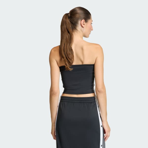 Negro TOP SIN TIRANTES 3 FRANJAS