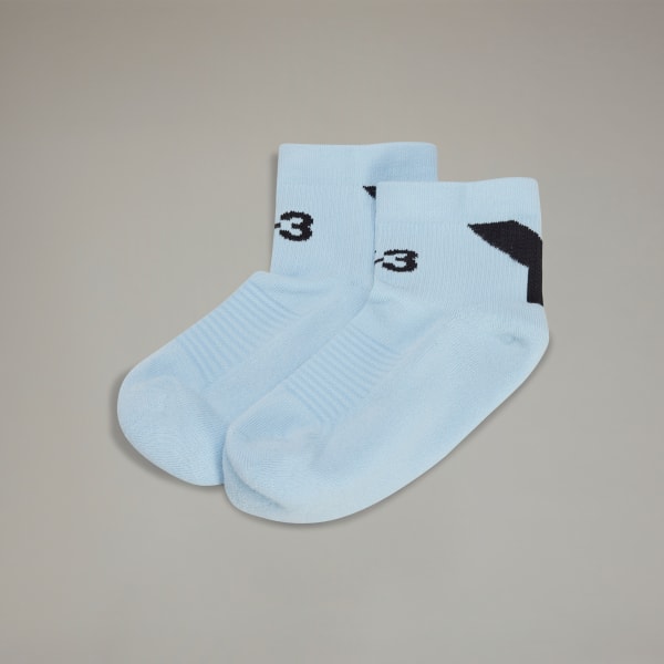 Blue Y-3 Lo Socks