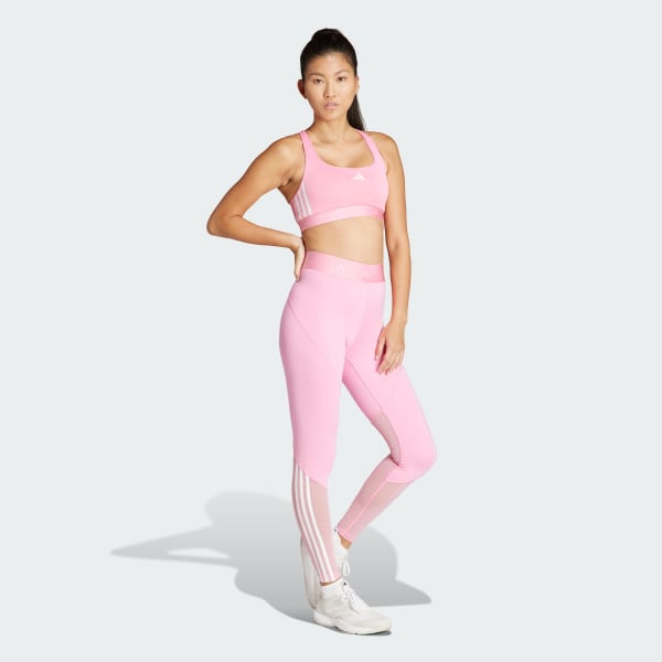 adidas Brand Love Sports Bra - Medium Support - Pink