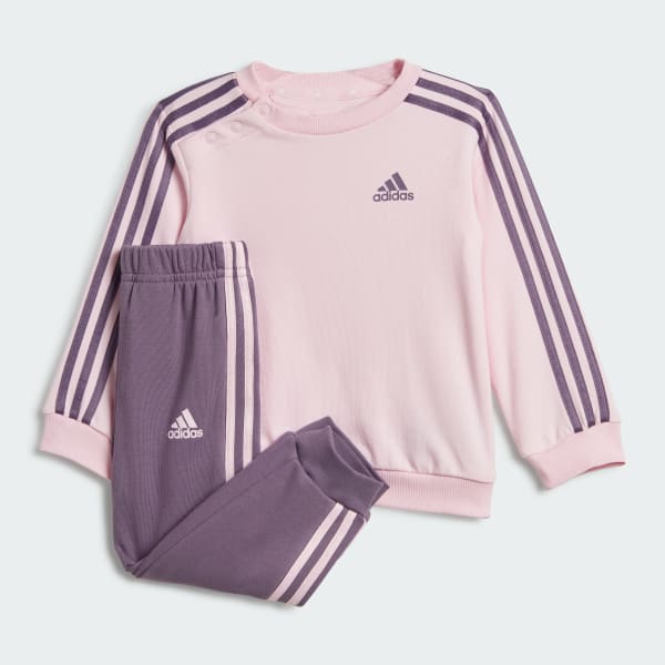 Ροζ Essentials 3-Stripes Jogger Set Kids