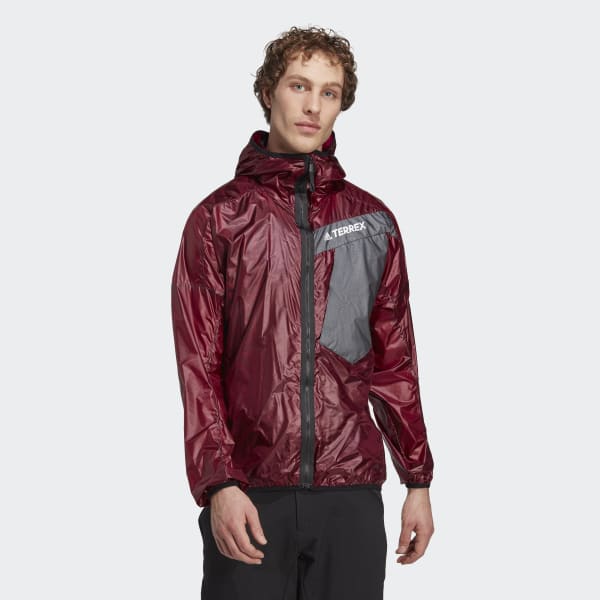 adidas Techrock Three-in-One Wind Hooded Jacket - Burgundy | adidas UK