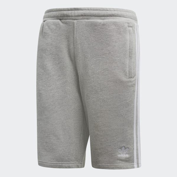 adidas Men's 3-Stripes Shorts in Grey 