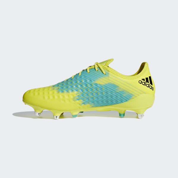 adidas botines amarillos