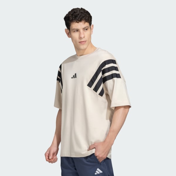 Beige Future Icons Woven BW Tee