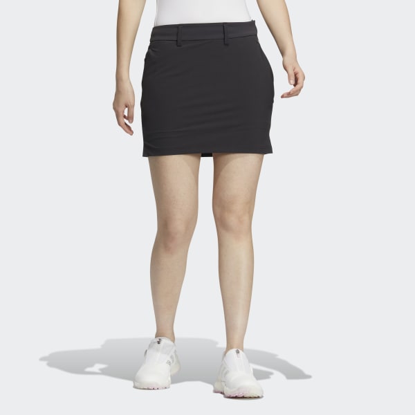 Black Four-Way Stretch Slit Skirt