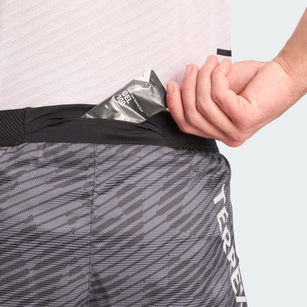 adidas Terrex Techrock Allover Print Shorts - Black | Free