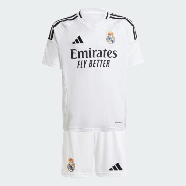 White Real Madrid 24/25 Home Youth Kit Kids