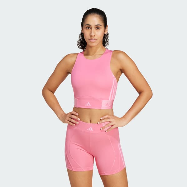 adidas Hyperglam Training Tank Top Pink adidas UK
