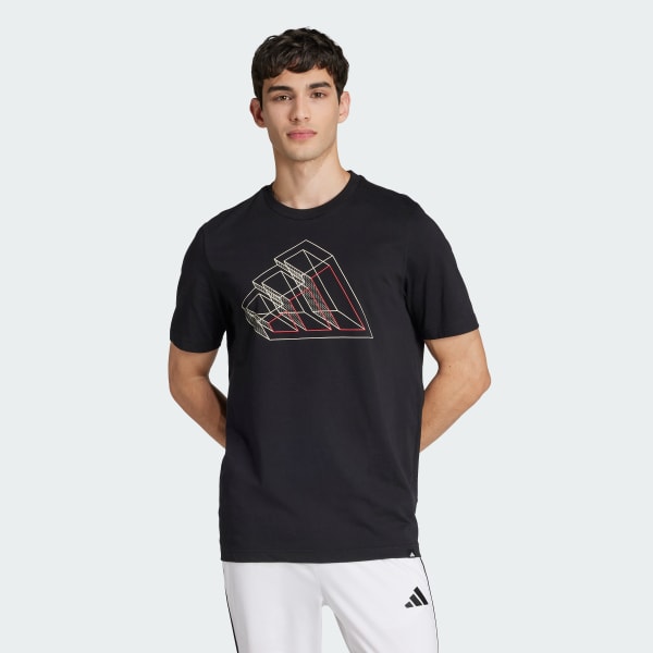 Negro Polo Tech Outline Graphic