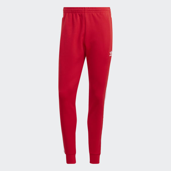 Czerwony Adicolor Classics SST Track Pants