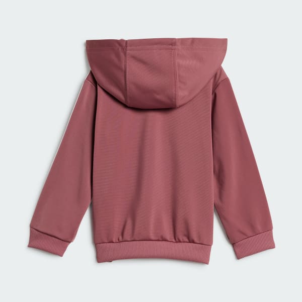 adidas Essentials Shiny Trainingspak met Capuchon Roze adidas Officiele Shop