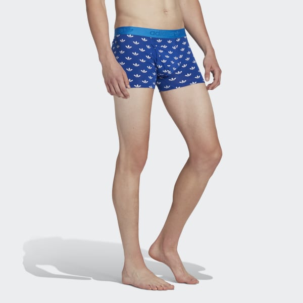 Niebieski Comfort Flex Cotton Print Trunks 3 Pack HPN24