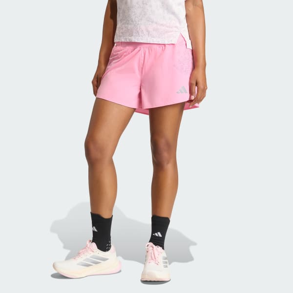 Pink Adizero Tokyo Running Gel Pocket Shorts
