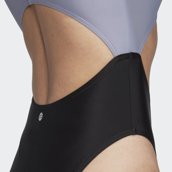 Paars Colorblock Badpak