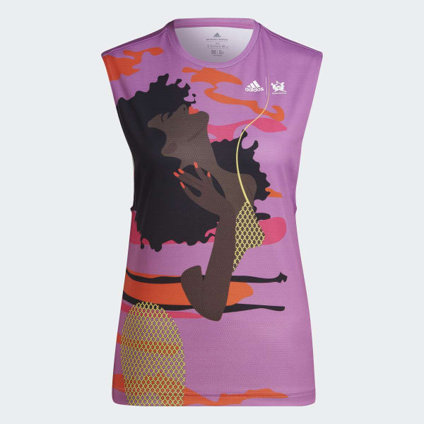 Lilla Tennis New York Sleeveless kønsneutral T-shirt I7803