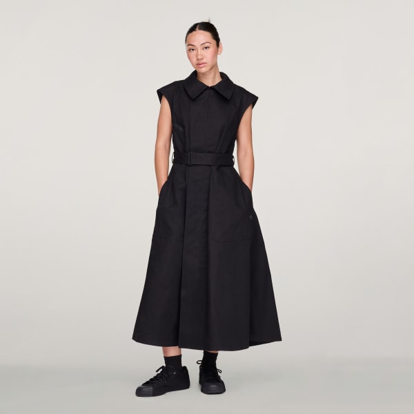 Negro Vestido de sarga Y-3 UT