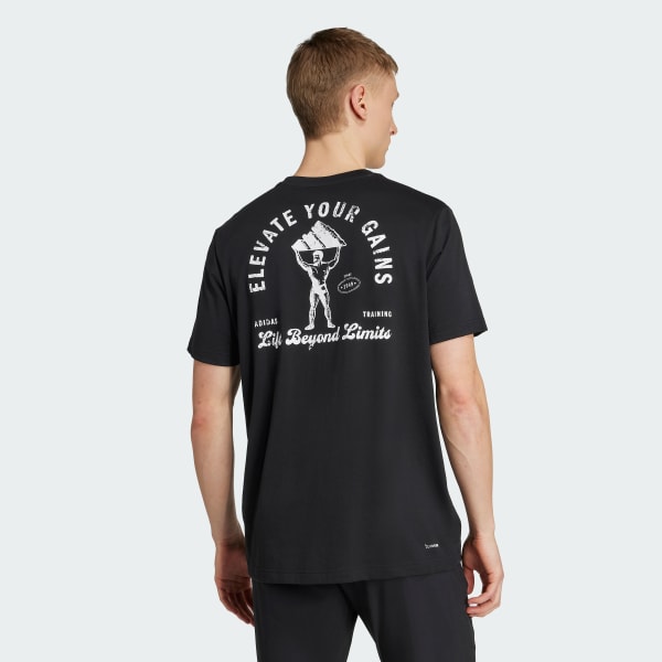 Noir T-shirt graphique CLIMACOOL Vintage Training