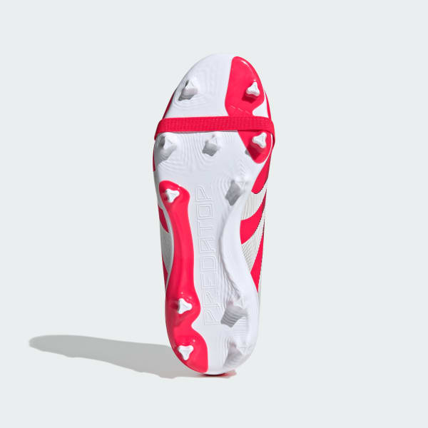 Red Predator League Fold-Over Tongue Firm Ground Boots Kids