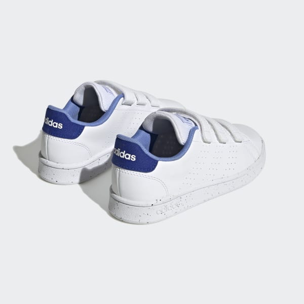 White Advantage Lifestyle Court Hook-and-Loop Shoes